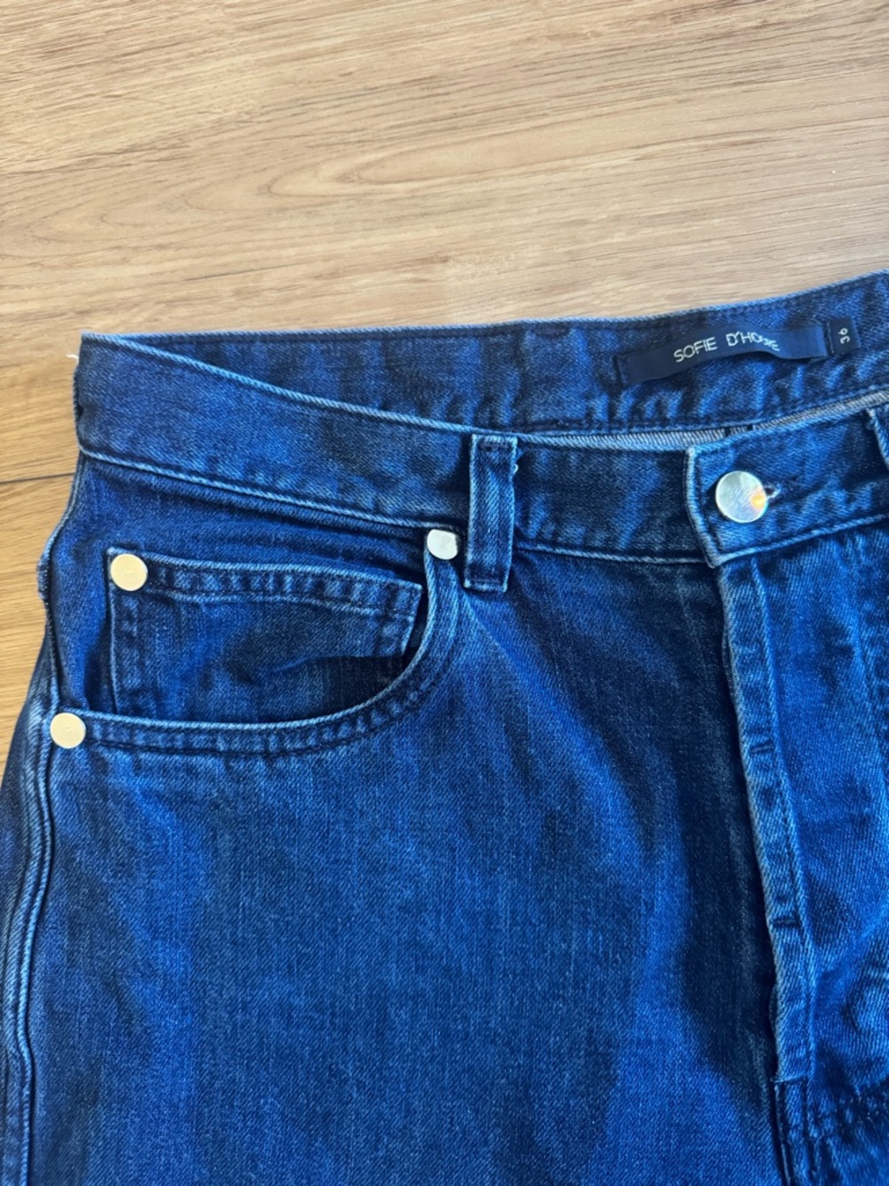 Sofie D'Hoore Dark Blue Relaxed Penny Jeans size 36 - Picture 2 of 4